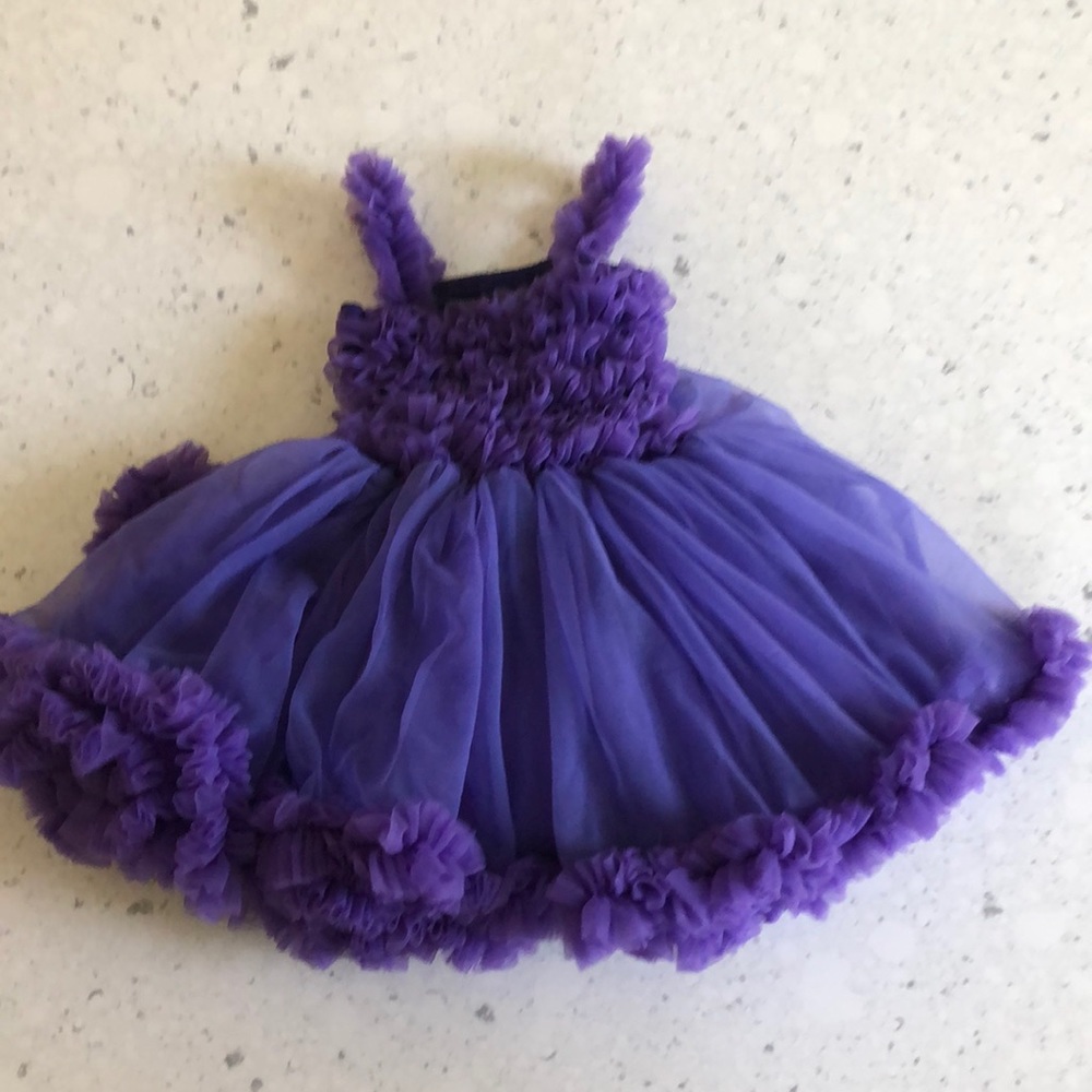 Ruffle Butts Violet ruffle dress 12-24 months